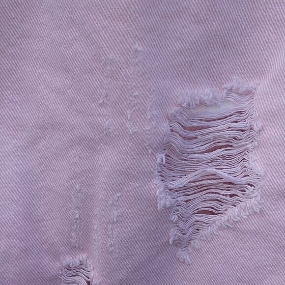 PacSun Women's Pale Pink Distressed Mini Skirt - 24 (XS-XXS) - See Measurements - Picture 6 of 15